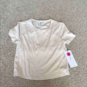 Yogalicious Cream Short Sleeve Tee
